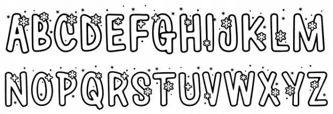 WinterYeti-Regular フォント 大文字