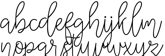Winter Font LOWERCASE