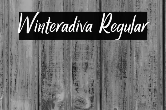 Winteradiva Regular Font examples