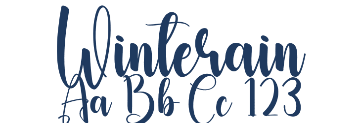 Winterain Font Preview