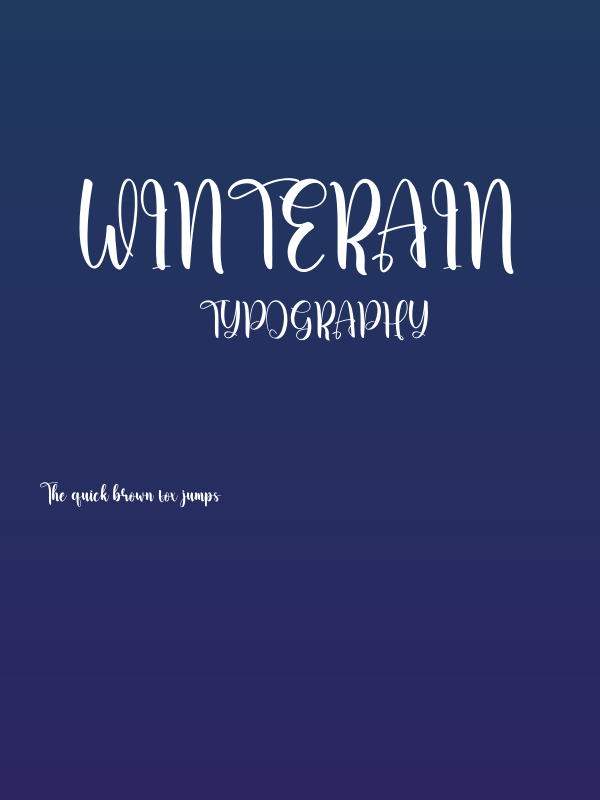 Winterain Poster