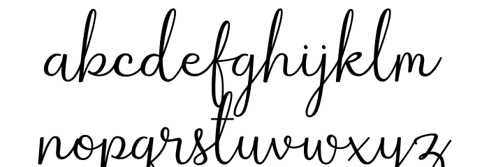 Winterbean Font LOWERCASE