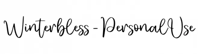 Winterbless - Personal Use  Fuentes Gratis Descargar