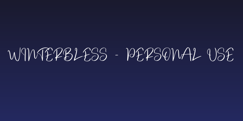 Winterbless - Personal Use Social Header