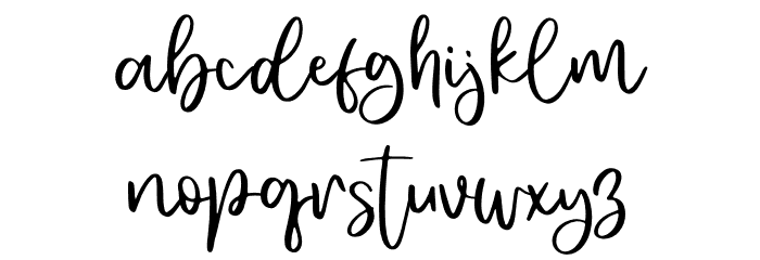 Winterbless - Personal Use Font LOWERCASE