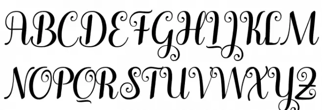 Winterday Schriftart Groß