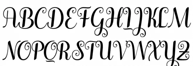Winterday Schriftart Groß
