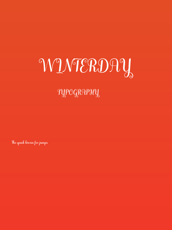 Winterday Poster