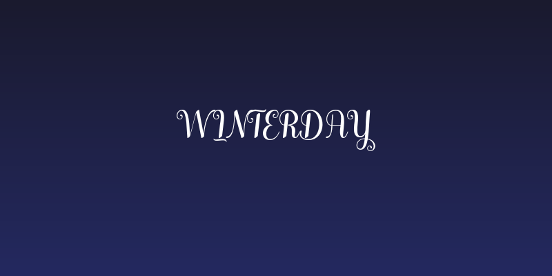 Winterday Social Header