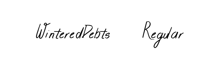 WinteredDebts-Regular  Descarca Fonturi Gratis
