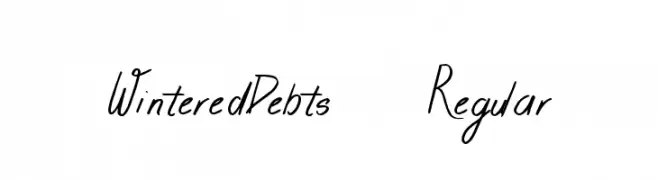 WinteredDebts-Regular  baixar fontes gratis