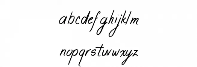 WinteredDebts-Regular Font Litere mici