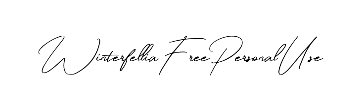 WinterfelliaFreePersonalUse  Скачать бесплатные шрифты