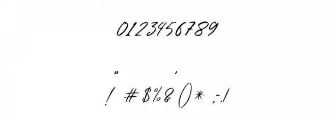 WinterfelliaFreePersonalUse Font OTHER CHARS