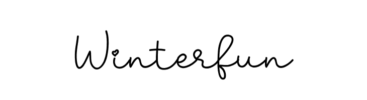 Winterfun  Frei Schriftart Herunterladen