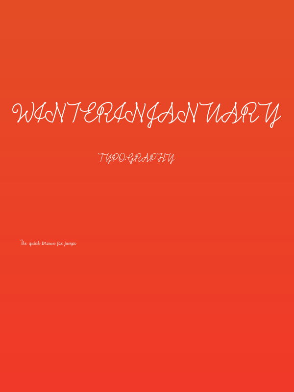 WinterinJanuary Poster