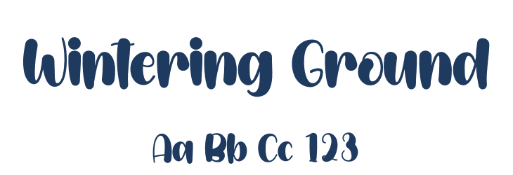Wintering Ground Font Preview