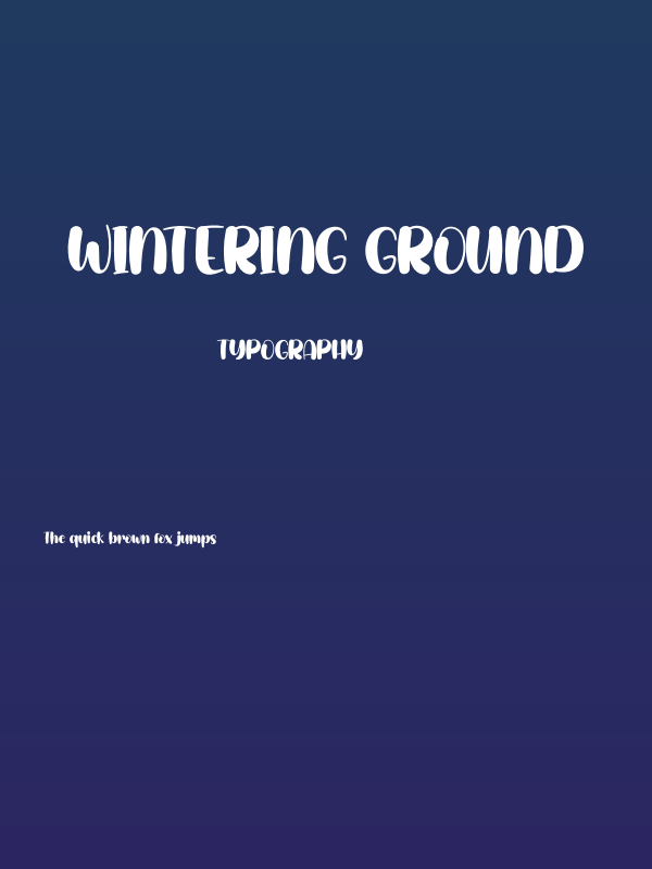 Wintering Ground Poster