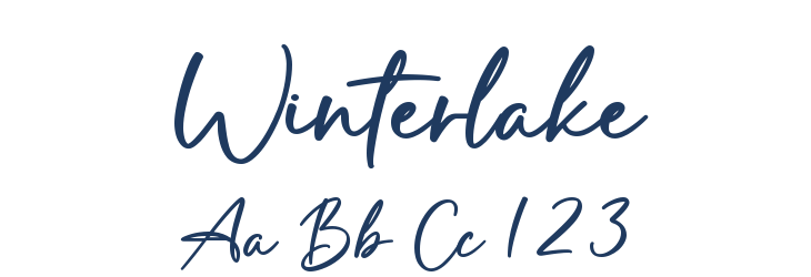 Winterlake Font Preview