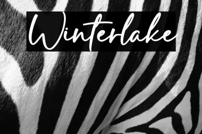 Winterlake फ़ॉन्ट examples