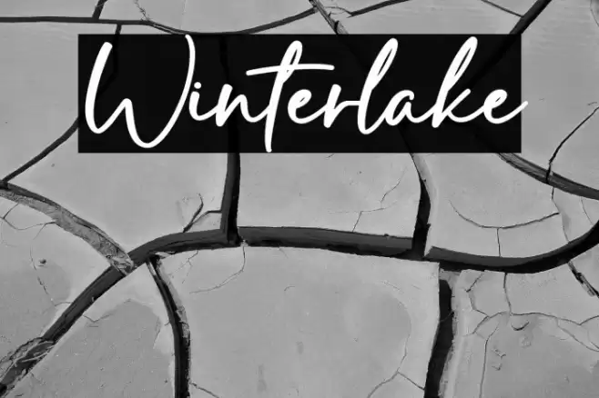 Winterlake फ़ॉन्ट examples