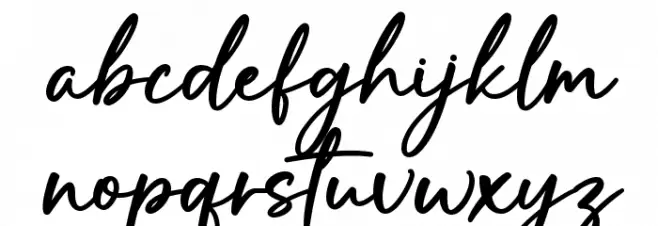 Winterlake फ़ॉन्ट लोअरकेस