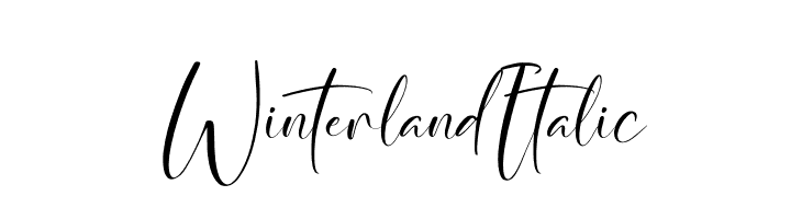 Winterland Italic  baixar fontes gratis