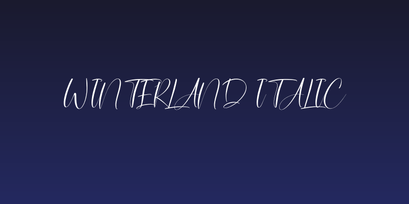 Winterland Italic Social Header
