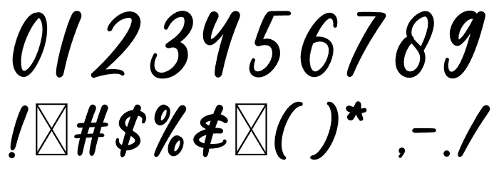 Winterland Font OTHER CHARS