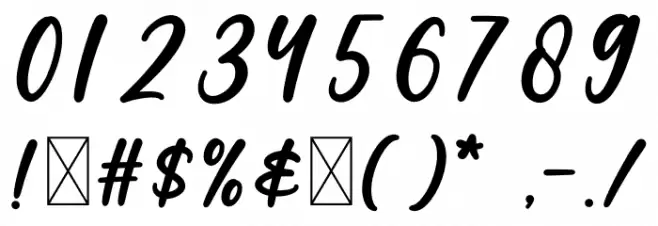 Winterland Font OTHER CHARS