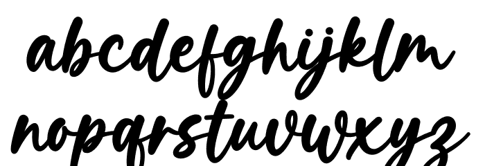 Winterland Font LOWERCASE