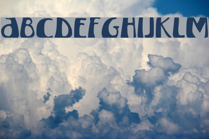 Winterland Font examples