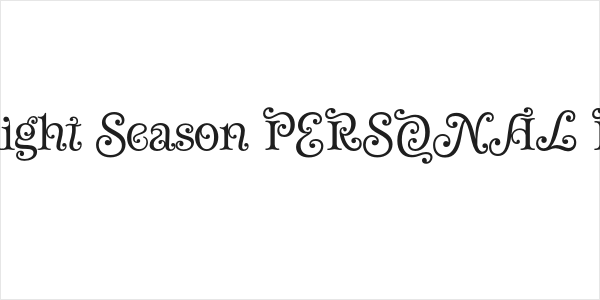 Winterlight Season PERSONAL Regular Logo