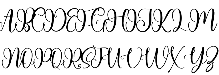 Winterlive Font UPPERCASE