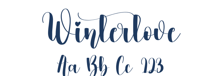 Winterlove Font Preview