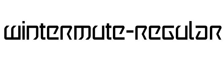 Wintermute-Regular  les polices de caractères gratuit tlcharger