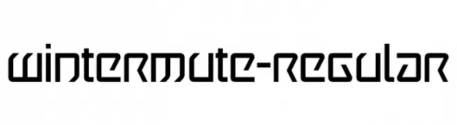 Wintermute-Regular  Frei Schriftart Herunterladen