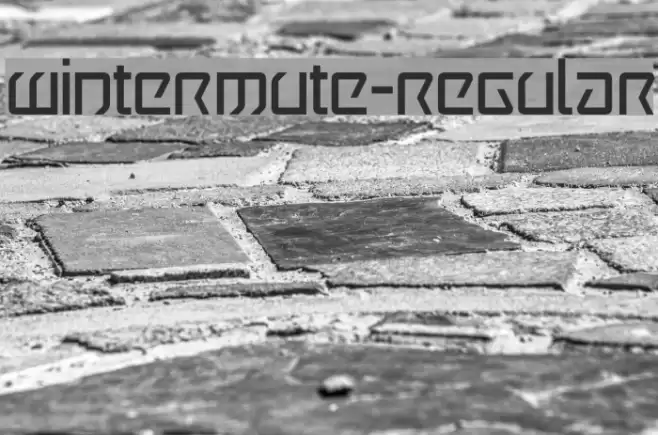 Wintermute-Regular Font examples