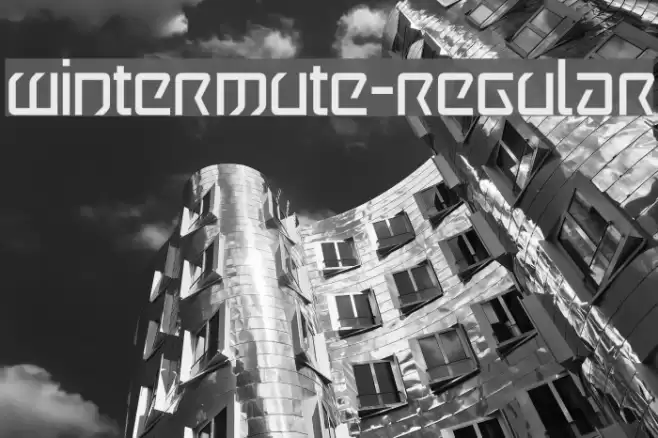 Wintermute-Regular Font examples