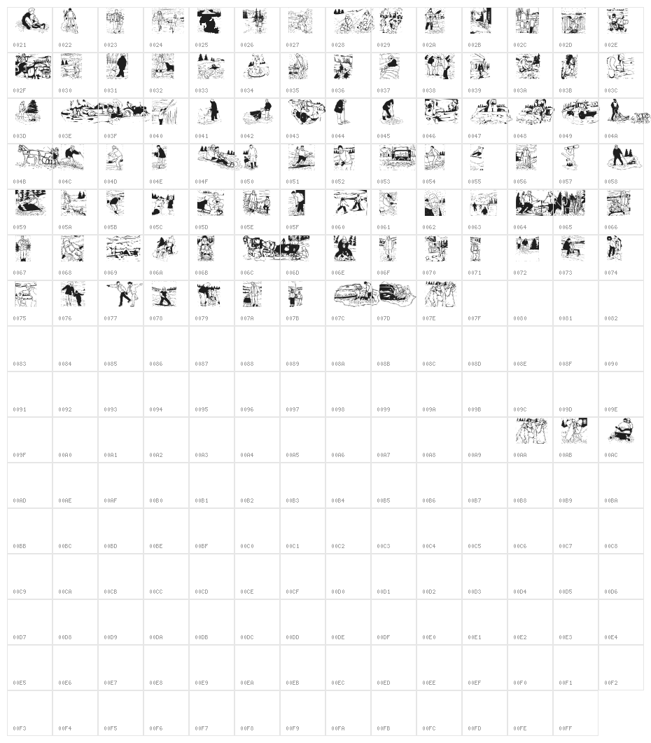 WintersAbstract Character Map