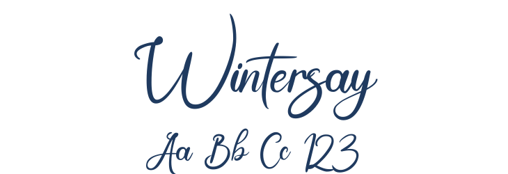 Wintersay Font Preview