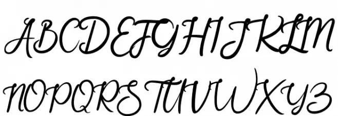 Wintersay Fonte MAIÚSCULAS