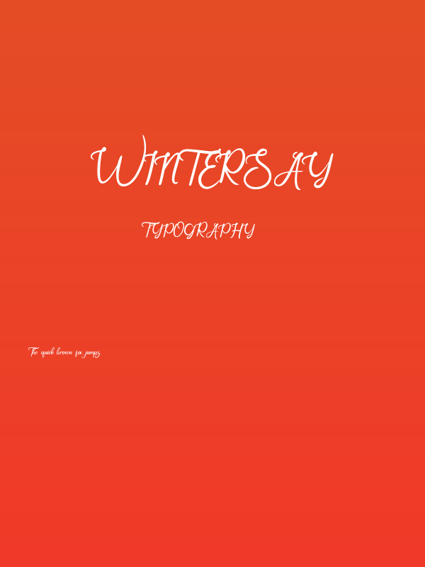 Wintersay Poster