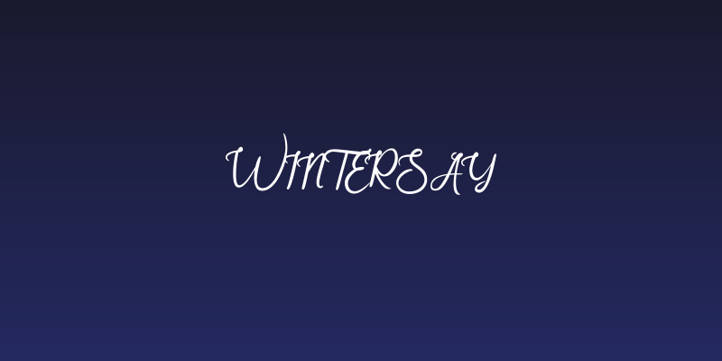 Wintersay Social Header