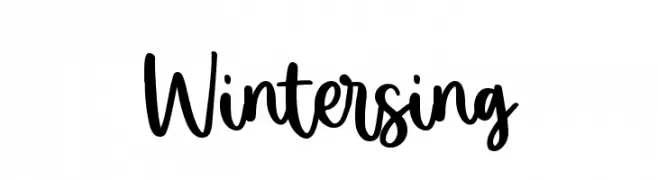 Wintersing  Frei Schriftart Herunterladen