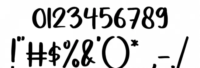 Wintersing Font OTHER CHARS