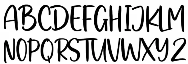 Wintersing Schriftart Groß