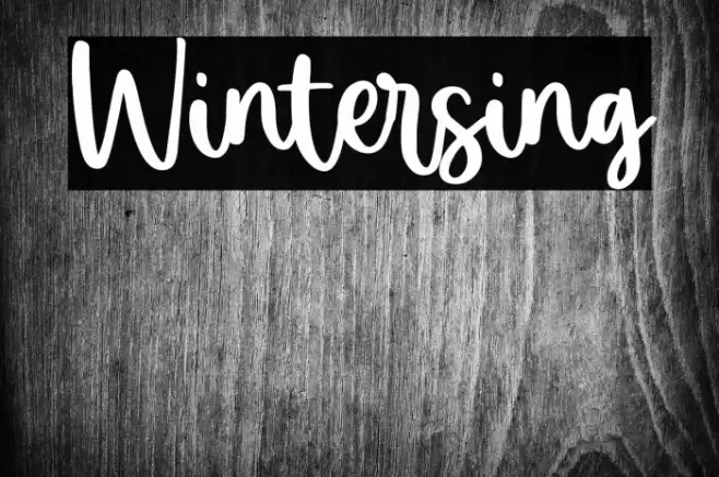 Wintersing Font examples