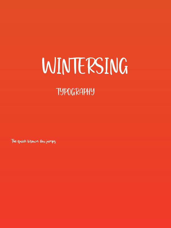 Wintersing Poster