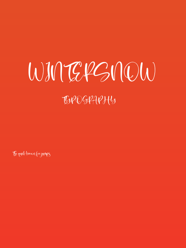 Wintersnow Poster